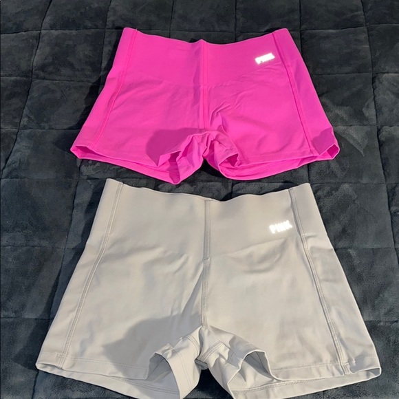 PINK Victoria's Secret Athletic Shorts - Pink and Gray - Picture 1 of 4